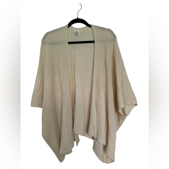 Akemi+Kin Anthropologie Open Front Cardigan Cream Dolman Sleeve, OS fits most - Picture 3 of 7